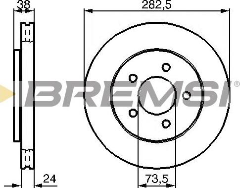 Bremsi CD7059V - Brake Disc autospares.lv