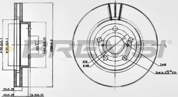 Bremsi CD7064V - Brake Disc autospares.lv