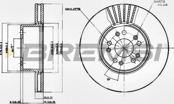 Bremsi CD7061V - Brake Disc autospares.lv