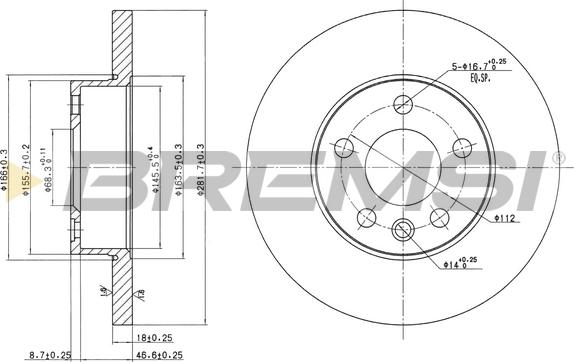 Bremsi CD7011S - Brake Disc autospares.lv