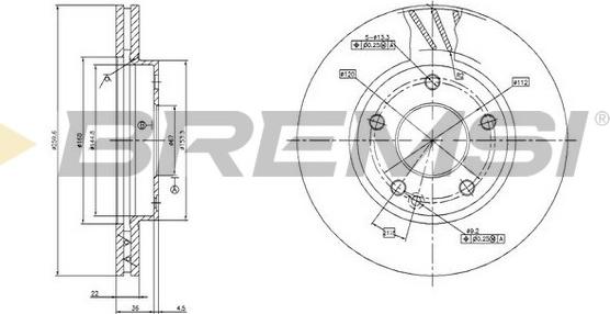 Bremsi CD7035V - Brake Disc autospares.lv