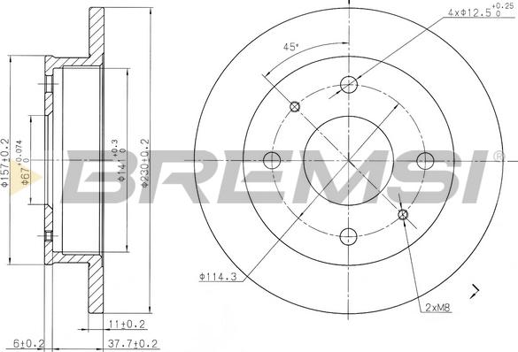 Bremsi CD7077S - Brake Disc autospares.lv