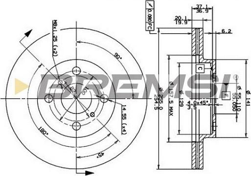 Bremsi CD7149V - Brake Disc autospares.lv