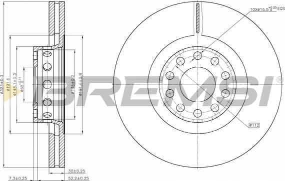 Bremsi CD7150V - Brake Disc autospares.lv