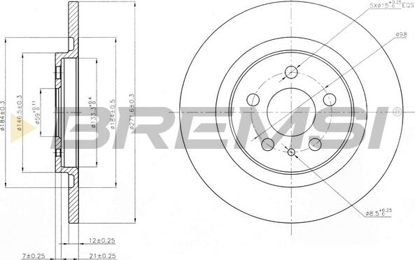 Bremsi CD7181S - Brake Disc autospares.lv