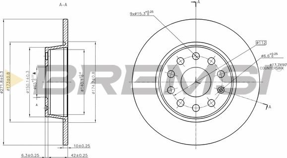 Bremsi CD7895S - Brake Disc autospares.lv