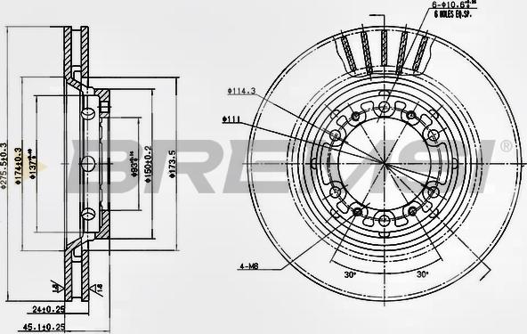 Bremsi CD7892V - Brake Disc autospares.lv