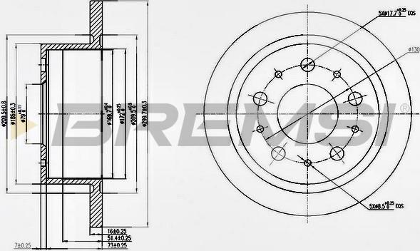 Bremsi CD7823S - Brake Disc autospares.lv