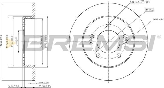 Bremsi CD7874S - Brake Disc autospares.lv