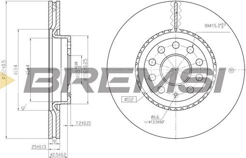 Bremsi CD7305V - Brake Disc autospares.lv