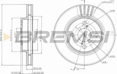 Bremsi CD7314V - Brake Disc autospares.lv