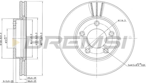 Bremsi CD7311V - Brake Disc autospares.lv