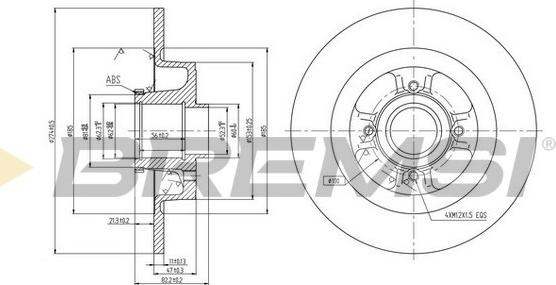 Bremsi CD7381S - Brake Disc autospares.lv