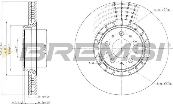 Bremsi CD7371V - Brake Disc autospares.lv