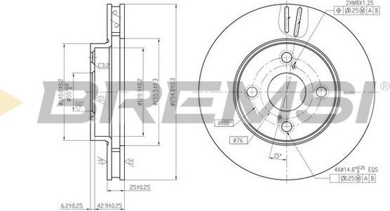 Bremsi CD7294V - Brake Disc autospares.lv