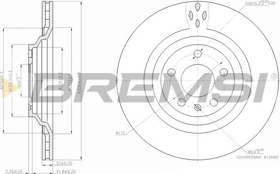 Bremsi CD7240V - Brake Disc autospares.lv