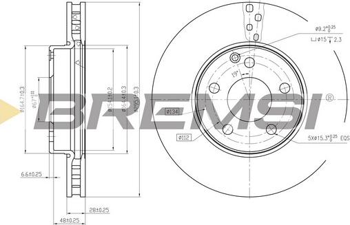 Bremsi CD7252V - Brake Disc autospares.lv