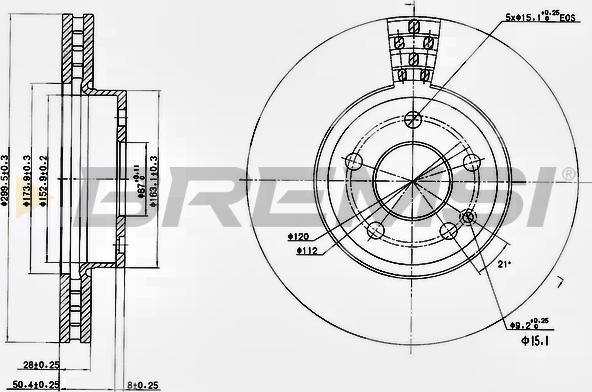 Bremsi CD7203V - Brake Disc autospares.lv