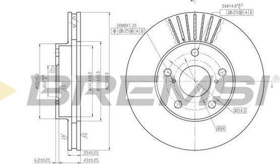 Bremsi CD7216V - Brake Disc autospares.lv