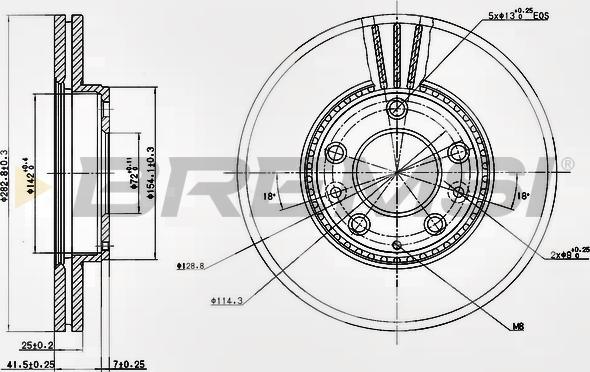 Bremsi CD7210V - Brake Disc autospares.lv