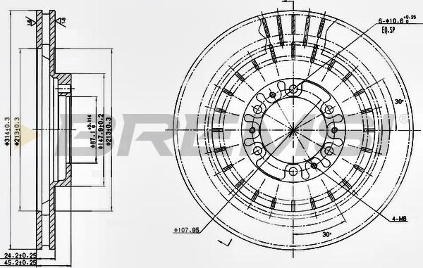 Bremsi CD7212V - Brake Disc autospares.lv