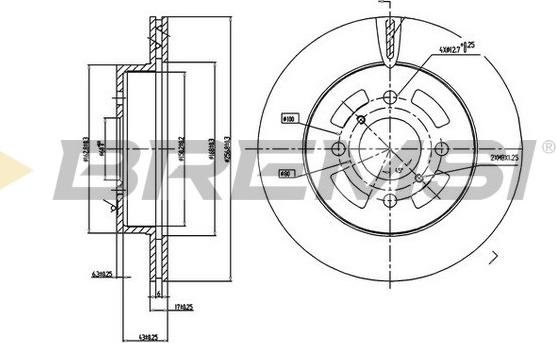 Bremsi CD7287V - Brake Disc autospares.lv