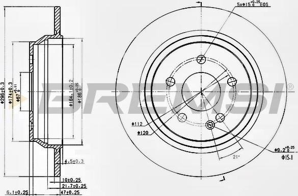 Bremsi CD7234S - Brake Disc autospares.lv