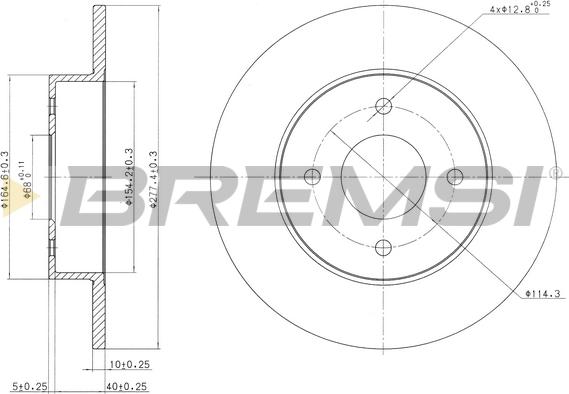 Bremsi CD7235S - Brake Disc autospares.lv