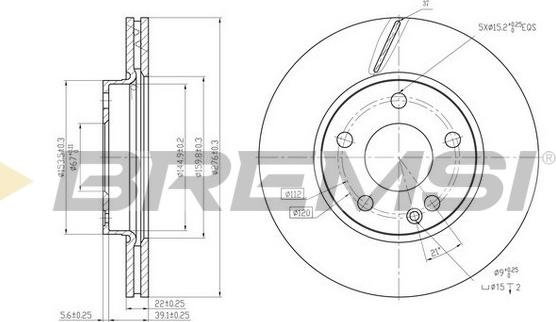 Bremsi CD7220V - Brake Disc autospares.lv