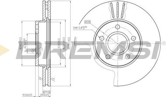 Bremsi CD7222V - Brake Disc autospares.lv