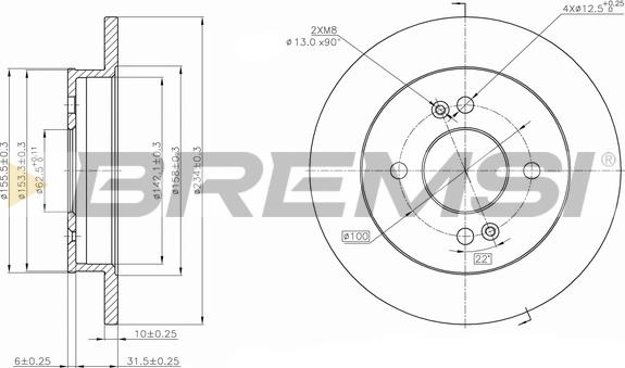 Bremsi CD7793S - Brake Disc autospares.lv