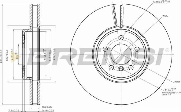 Bremsi CD7746V - Brake Disc autospares.lv