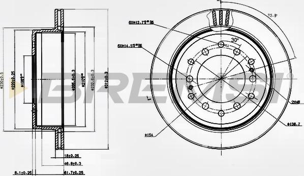 Bremsi CD7743V - Brake Disc autospares.lv