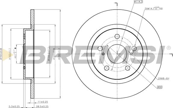 Bremsi CD7755S - Brake Disc autospares.lv