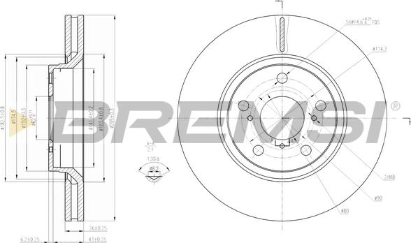 Bremsi CD7756V - Brake Disc autospares.lv