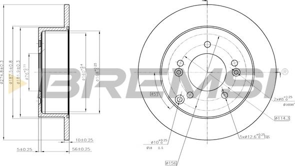 Bremsi CD7752S - Brake Disc autospares.lv