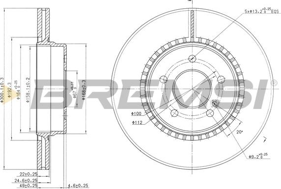 Bremsi CD7764V - Brake Disc autospares.lv