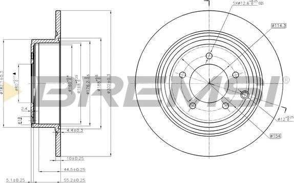 Bremsi CD7763S - Brake Disc autospares.lv