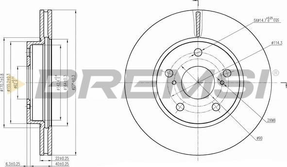 Bremsi CD7789V - Brake Disc autospares.lv