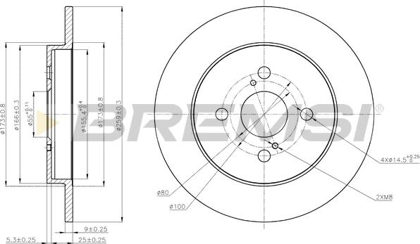 Bremsi CD7781S - Brake Disc autospares.lv