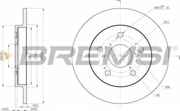 Bremsi CD7788S - Brake Disc autospares.lv