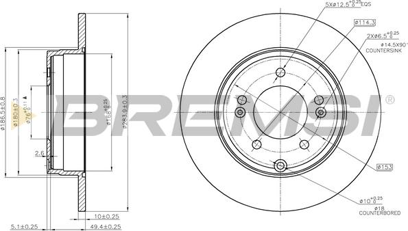 Bremsi CD7787S - Brake Disc autospares.lv