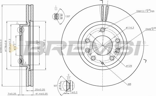 Bremsi CD7739V - Brake Disc autospares.lv