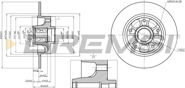 Bremsi CD7730S - Brake Disc autospares.lv