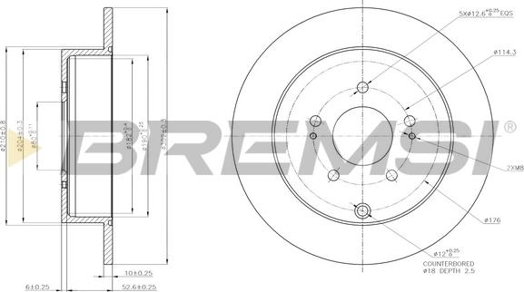 Bremsi CD7737S - Brake Disc autospares.lv