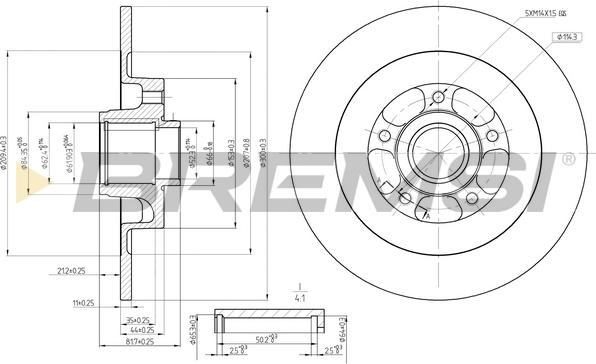 Bremsi CD7725S - Brake Disc autospares.lv