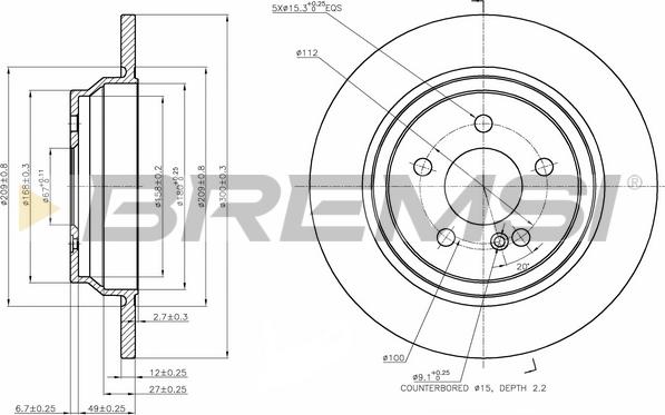 Bremsi CD7770S - Brake Disc autospares.lv