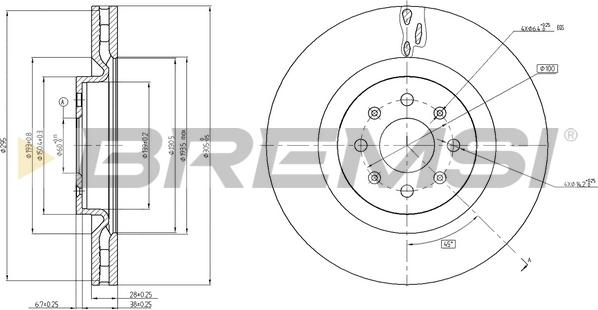 Bremsi CD7773V - Brake Disc autospares.lv