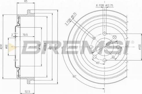 Bremsi CR5176 - Brake Drum autospares.lv