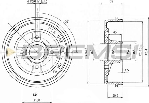 Bremsi CR5391 - Brake Drum autospares.lv